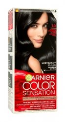 Garnier Color Sensation Krem koloryzujący 1.0 Onyx Black- Głęboka onyksowa czerń  1op.
