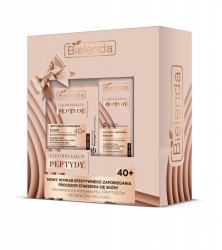 BIELENDA Zestaw Peptydy 40+ krem do twarzy 50ml + krem-serum pod oczy 15ml