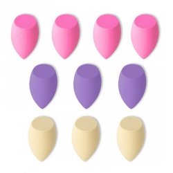 ECARLA ZESTAW GB12 Gąbki do makijażu  PASTEL - 10szt