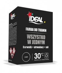 IDEAL Farba do tkanin czarny 350g
