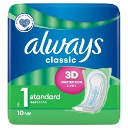 Always podpaski normal bez skrzydełek, opakowanie 10 sztuk