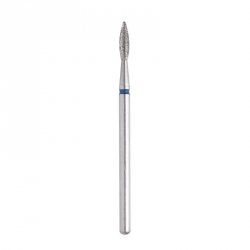 STALEKS Frez do paznokci - diamentowy płomyk 2.1/8mm (niebieski) 1szt