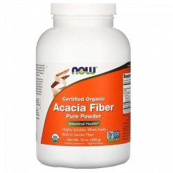 Волокно акации - BIO Acacia Fiber, NOW Foods, 340 г