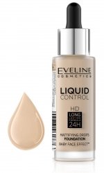 Eveline Liquid Control HD Podkład do twarzy z dropperem nr 015 Light Vanilla