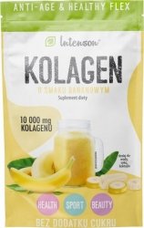 Kolagen + Kwas Hialuronowy o Smaku Bananowym, Intenson, 11,1g