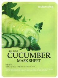 BARONESS Cucumber Mask Sheet – odświeżająca maska z ogórkiem 21g