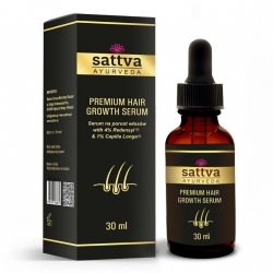 Serum na porost włosów PREMIUM HAIR GROWTH SERUM, Sattva, 30ml
