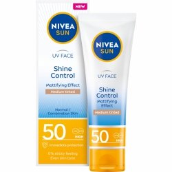 NIVEA SUN Shine Control Krem matujący do twarzy SPF50 50 ml