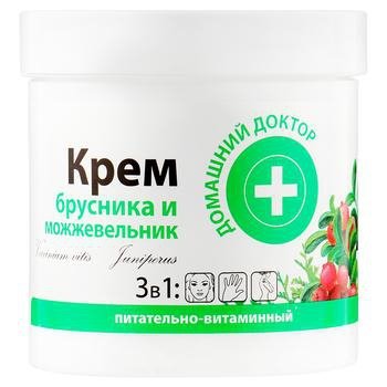 Krem do twarzy i ciała 3w1 Borówka Brusznica i Jałowiec, Domowy Doktor, 250ml 
