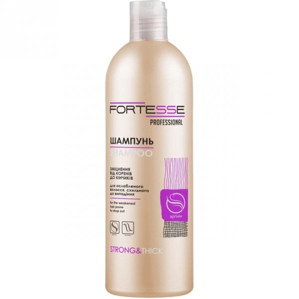 Szampon wzmacniający do włosów osłabionych i skłonnych do wypadania, Fortesse Professional Strong&amp;Thick, 400ml