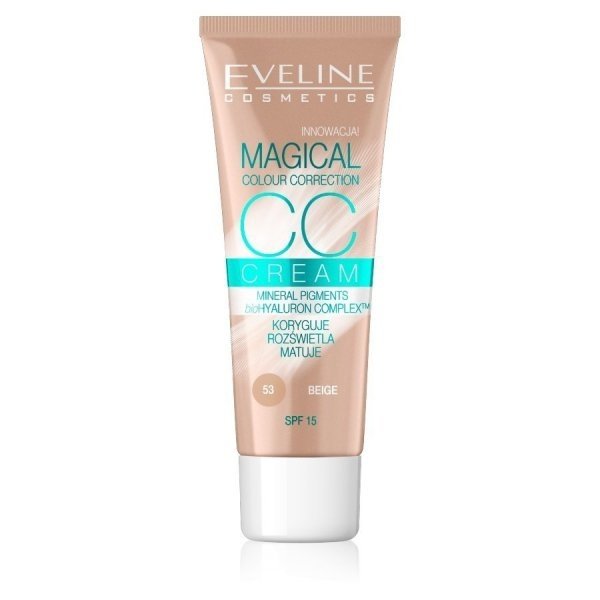 EVELINE Magical Colour Correction CC Multifunkcyjny podkład nr 53 Beż  30 ml