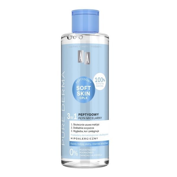 AA Pure Derma Peptydowy płyn micelarny 3w1 200 ml