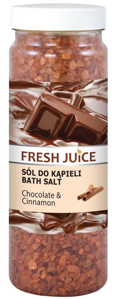 Chocolate &amp; Cinnamon Bath Salt, Fresh Juice, 700g