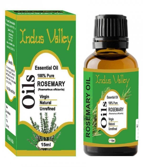 Natural Rosemary Essential Oil, Indus Valley, 15ml