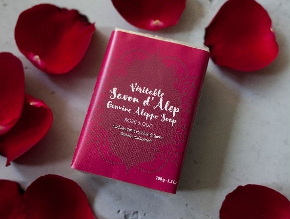 Rose &amp; Oud Soap Bar, Alepia, 100 g