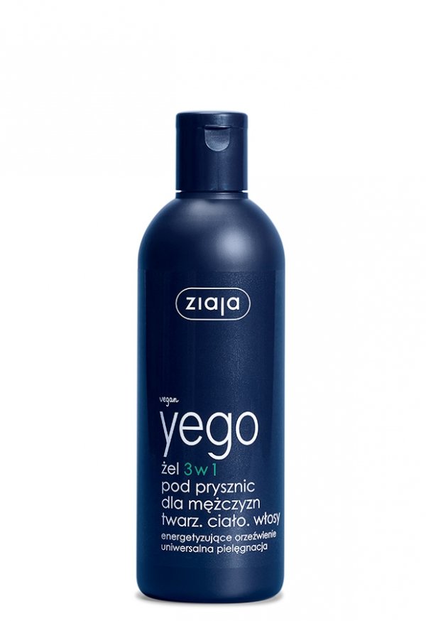 Żel 3w1 pod prysznic do twarzy, ciała i włosów, ZIAJA YEGO, 300ml