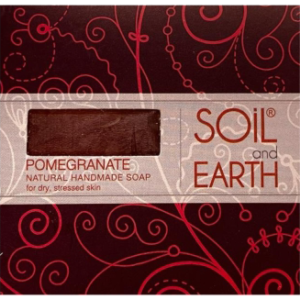 Pomegranate Natural Soap, Soil &amp; Earth, 100g