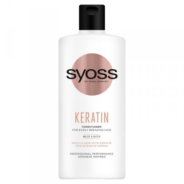 Schwarzkopf  Syoss Keratin Odżywka odbudowująca do włosów łamliwych 440ml
