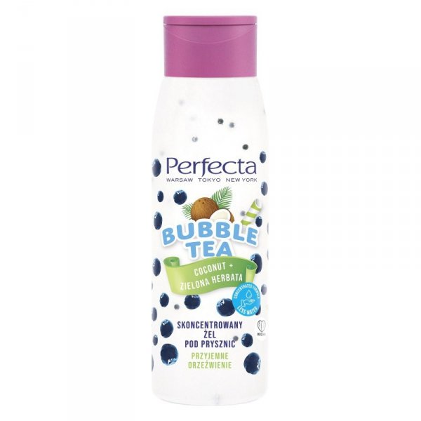 PERFECTA Bubble Tea Skoncentrowany żel pod prysznic - Coconut + Zielona Herbata 400 ml
