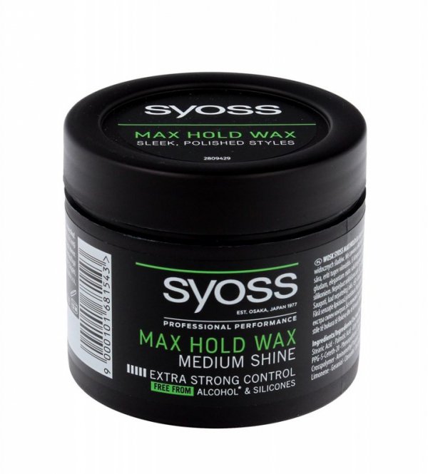 Syoss Wosk stylizujący do włosów Max Hold Medium Shine 150ml