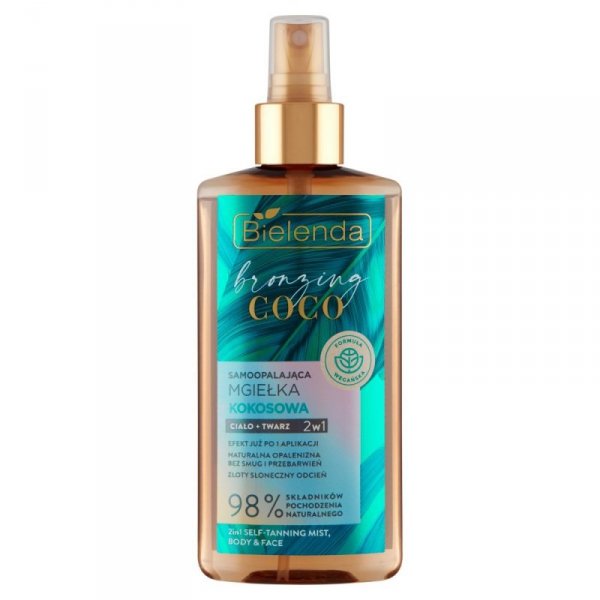 Bielenda Bronzing Coco Samoopalająca Mgiełka Kokosowa do ciała i twarzy 2w1 150ml