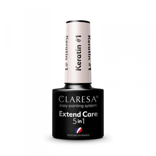CLARESA Baza pod lakier hybrydowy Extend Care 5in1 Keratin - 1  5g