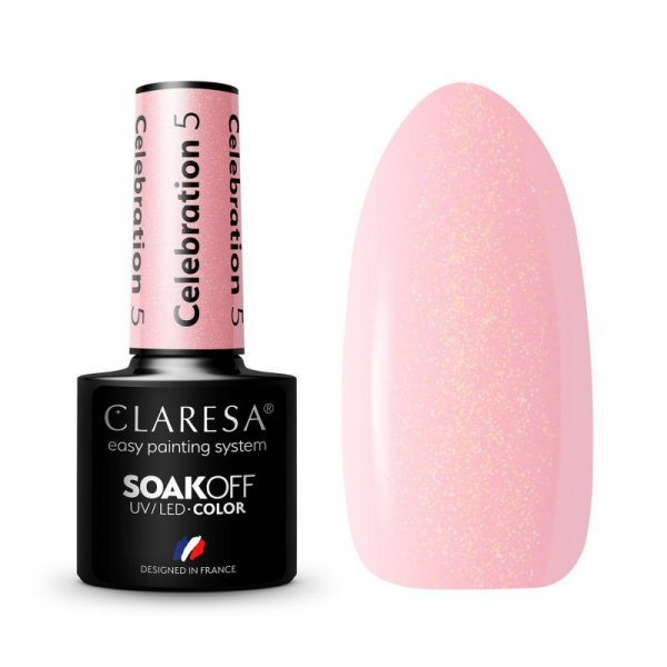 CLARESA Lakier Hybrydowy Celebration nr 5  5g