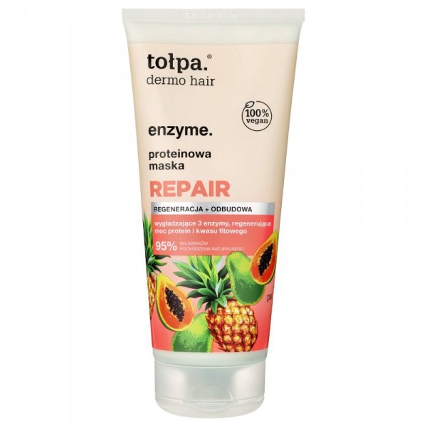 TOŁPA Dermo Hair Enzyme Proteinowa maska do włosów Repair 200 ml