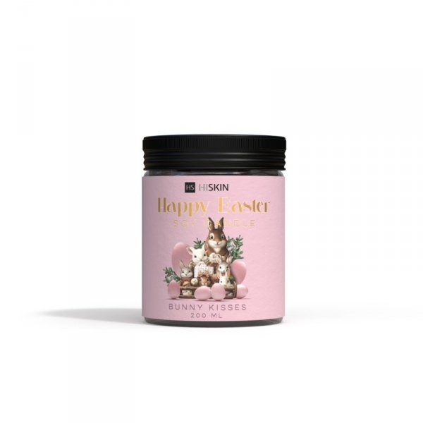 HISKIN HOME Wielkanocna Świeca sojowa HAPPY EASTER - Bunny Kisses 200 ml