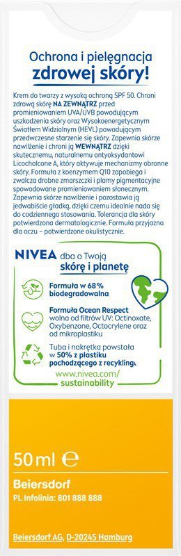 NIVEA SUN Krem SPF 50 p/zmarszczkowy 50ml &
