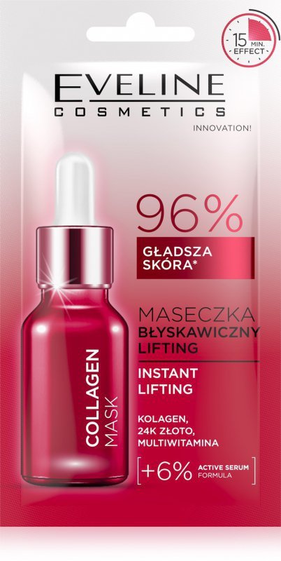 EVELINE Maska 8ml BŁYSKAWICZNY LIFTING Collagen
