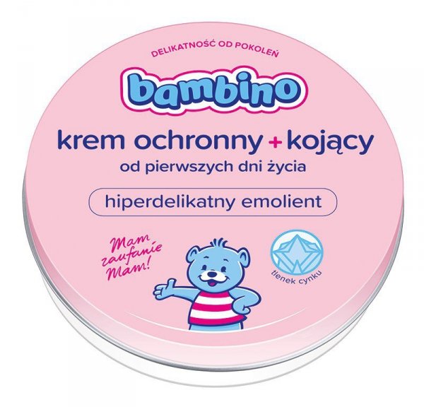 BAMBINO Ochronny krem kojący z tlenkiem cynku dla niemowląt i dzieci 150 ml