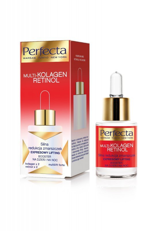 Perfecta Multi-Kolagen Retinol Booster redukujący zmarszczki na dzień i noc  15ml