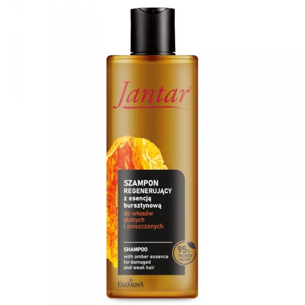 JANTAR Szampon regenerujący do włosów słabych i zniszczonych z esencją bursztynową 300 ml