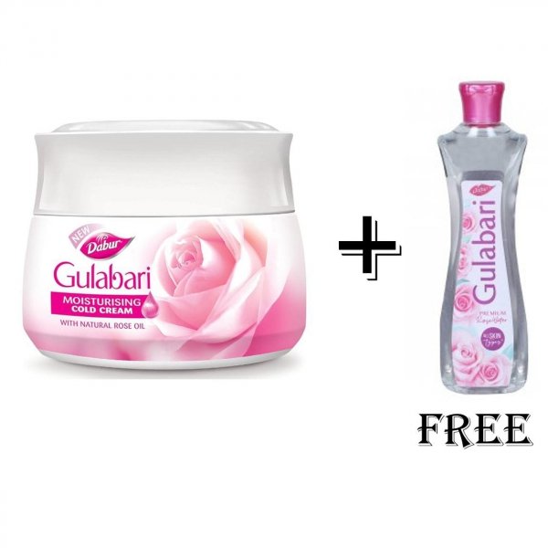 Różany Krem Dabur GULABARI z Szafranem i Kurkumą 30ml + GRATIS mini woda różana 30ml