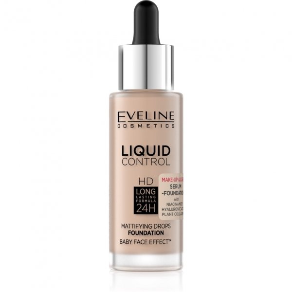 EVELINE Liquid Control HD Podkład do twarzy nr 003 Ivory Beige