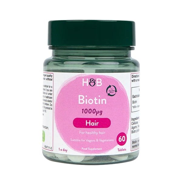 Biotin Biotyna 1000 mcg, Holland &amp; Barrett, 60 tabletek