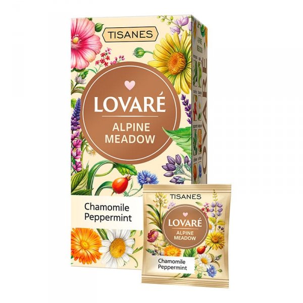 Herbata ziołowa Alpine Meadow - Lovare, 24 torebek x 1,5g