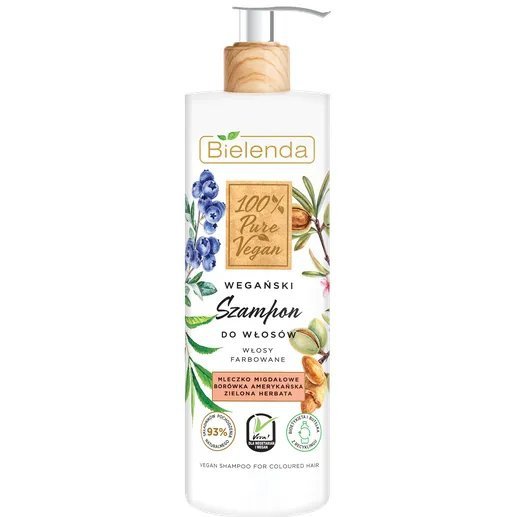Bielenda 100% Pure Vegan Wegański Szampon do włosów farbowanych  400g