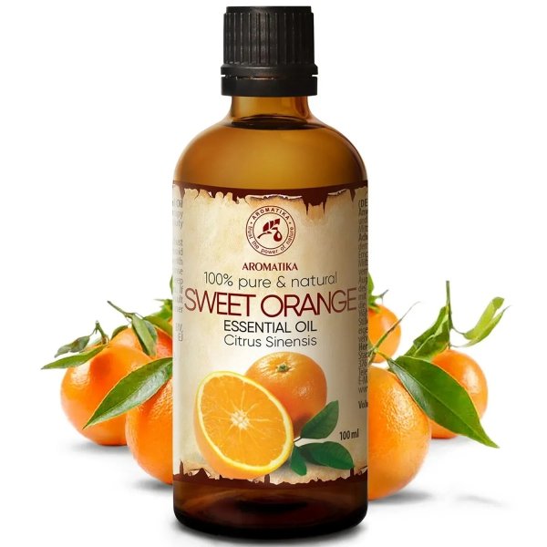 Organiczny Olejek Eteryczny ze Słodkiej Pomarańczy, Aromatika, 100ml