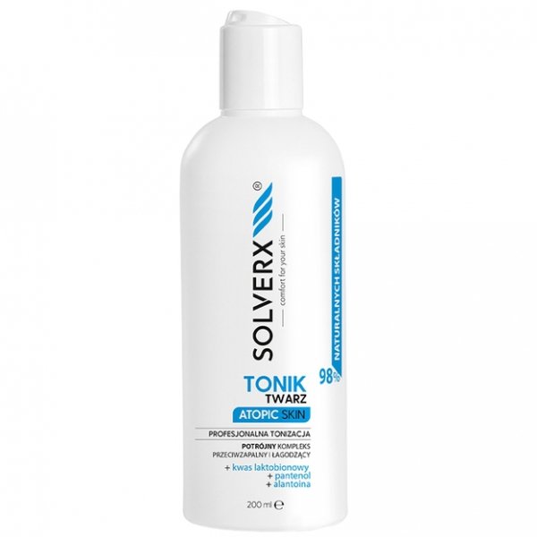SOLVERX Atopic Skin Tonik wyrównujący pH skóry do cery atopowej, 200ml