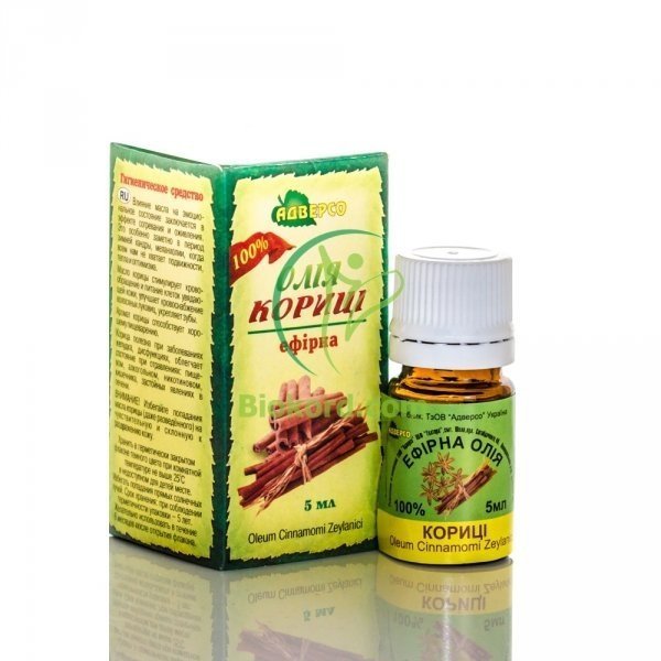 Cinnamon Oil, Adverso, 100% Natural