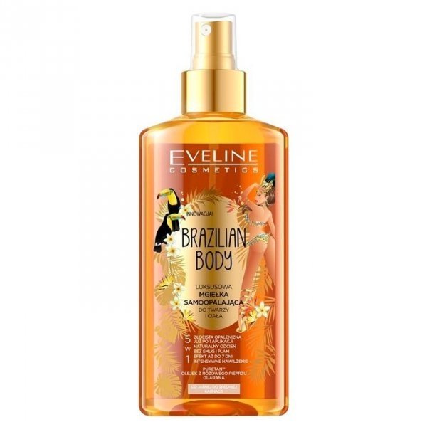 EVELINE Brazilian Body Luksusowa mgiełka samoopalająca do twarzy i ciała 5w1 150 ml