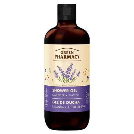GREEN PHARMACY Multi Zel pod prysznic Lawenda i Olejek lniany 500 ml
