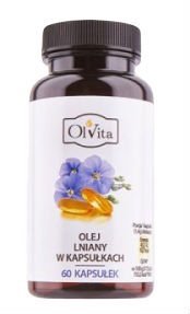 Linseed Oil, Olvita, 60 capsules