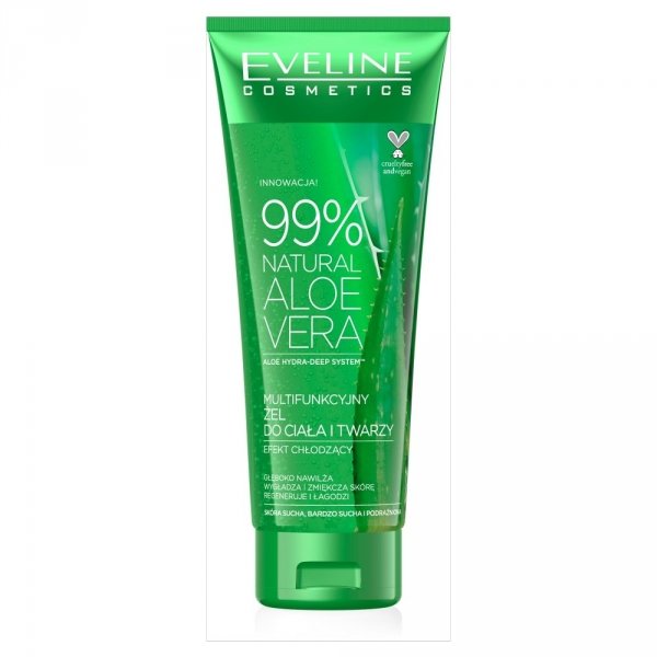 Eveline Multifunkcyjny Żel do ciała i twarzy 99% Natural Aloe Vera  250ml