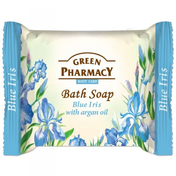 Bath Soap Blue Iris with argan oil, Green Pharmacy