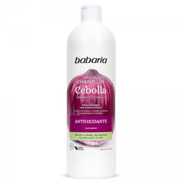 Cebulowy szampon do włosów, BABARIA, 600 ml