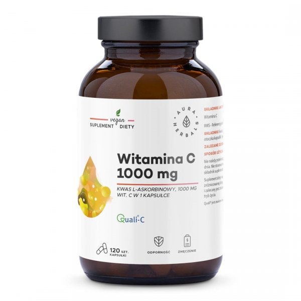 Witamina C 1000 mg, Aura Herbals, 120 kapsułek