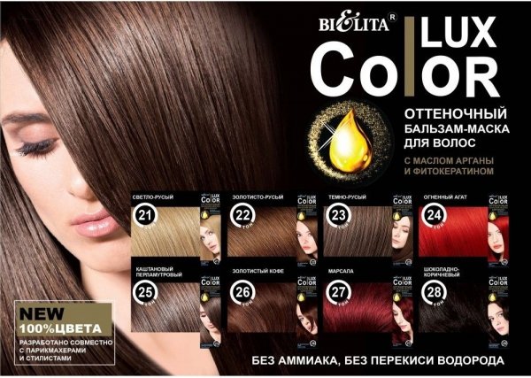 Koloryzujący Balsam-Maska do Włosów Color LUX, 22 złoty blond